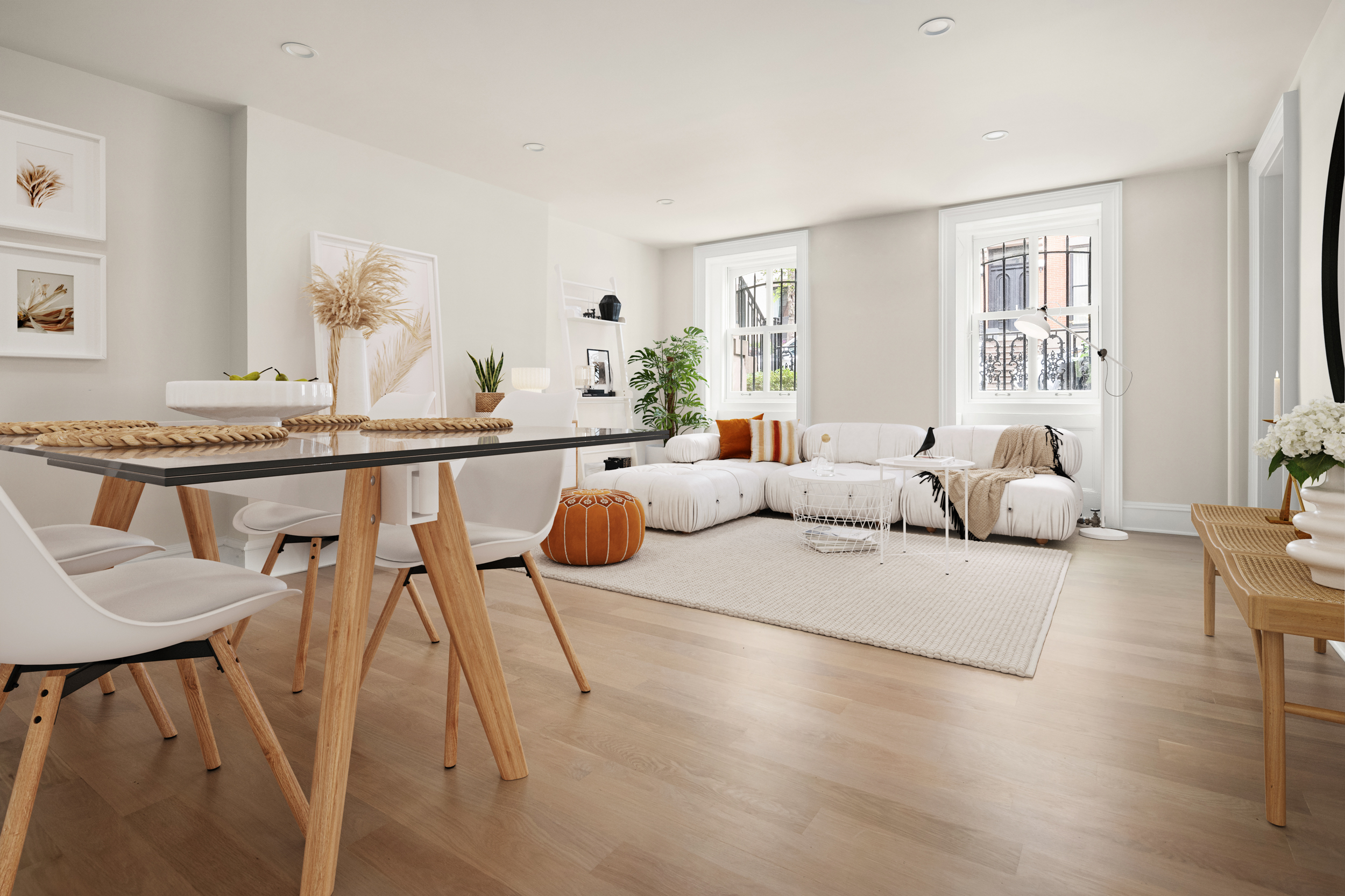 204 Warren Street Brooklyn, NY 11201 - Photo 21 of 29 a living room with furniture and a table