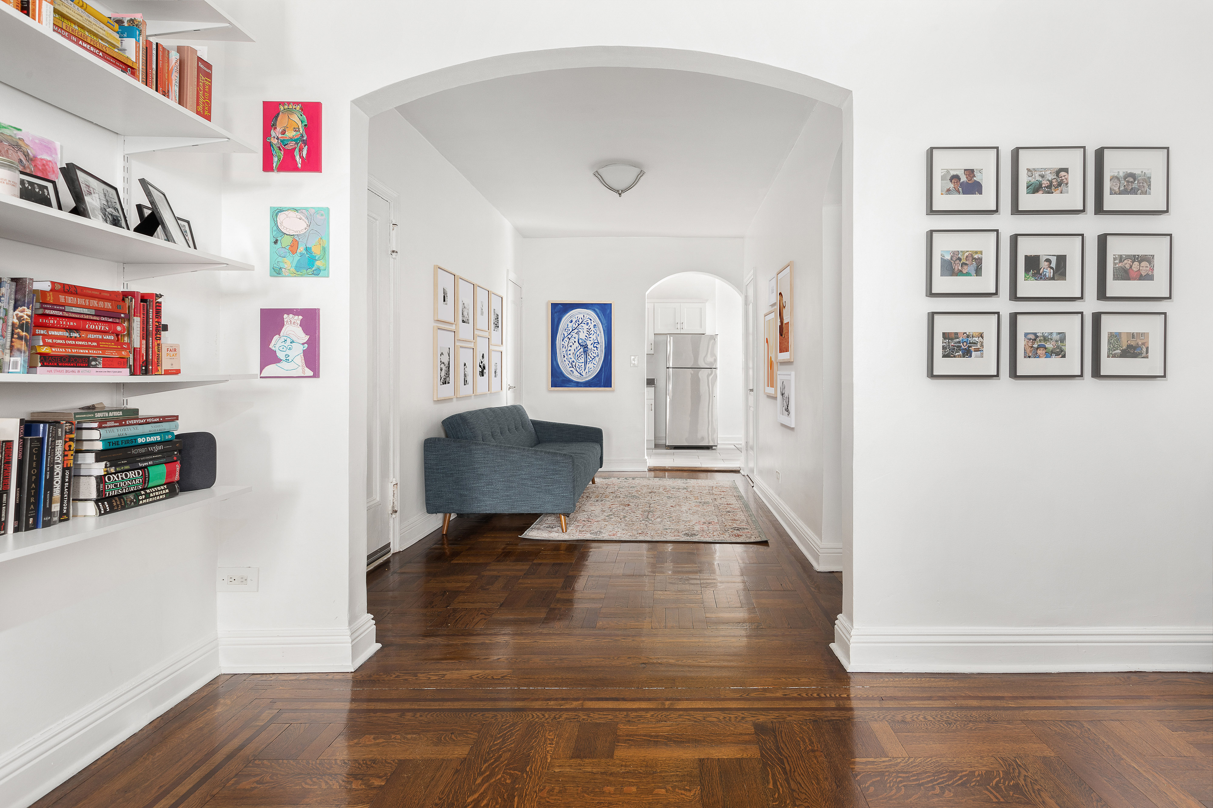 960 Sterling Place, Unit 6J Brooklyn, NY 11213 - Photo 3 of 11 a view of kitchen with furniture and wooden floor