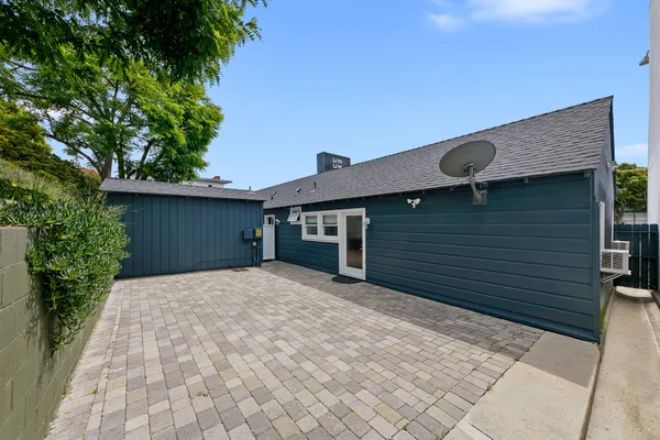 a backyard of a house
