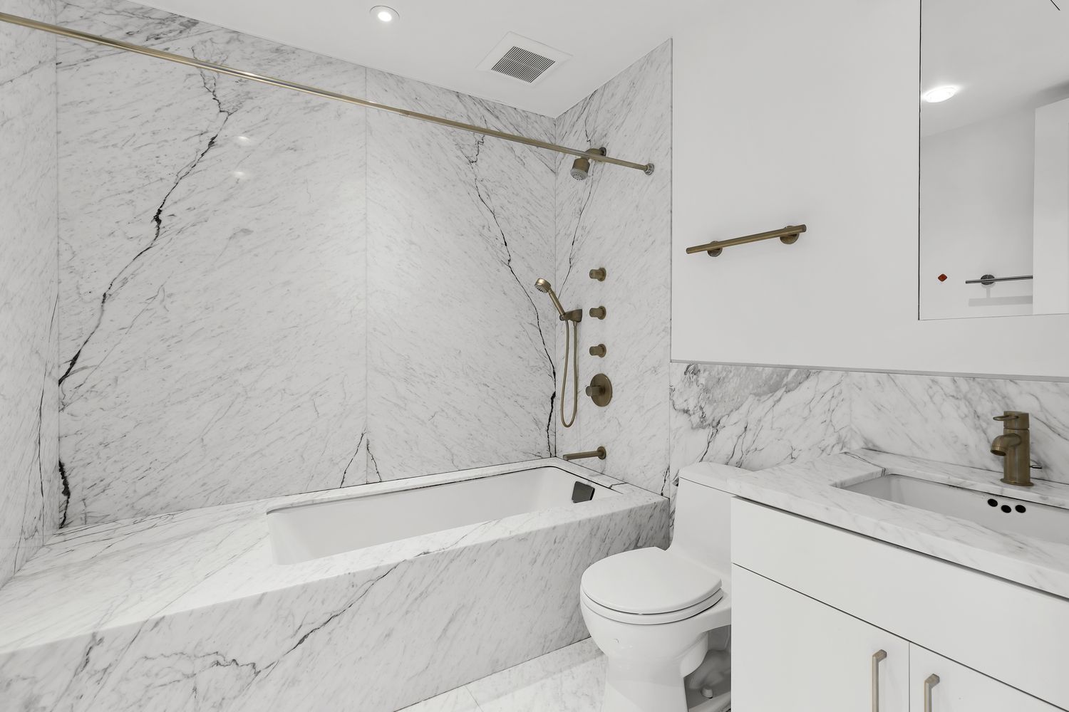 42 West 71st Street Manhattan, NY 10023 - Photo 21 of 35 a bathroom with a sink a toilet and a bathtub