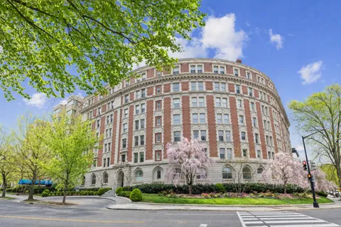 a front view of a building