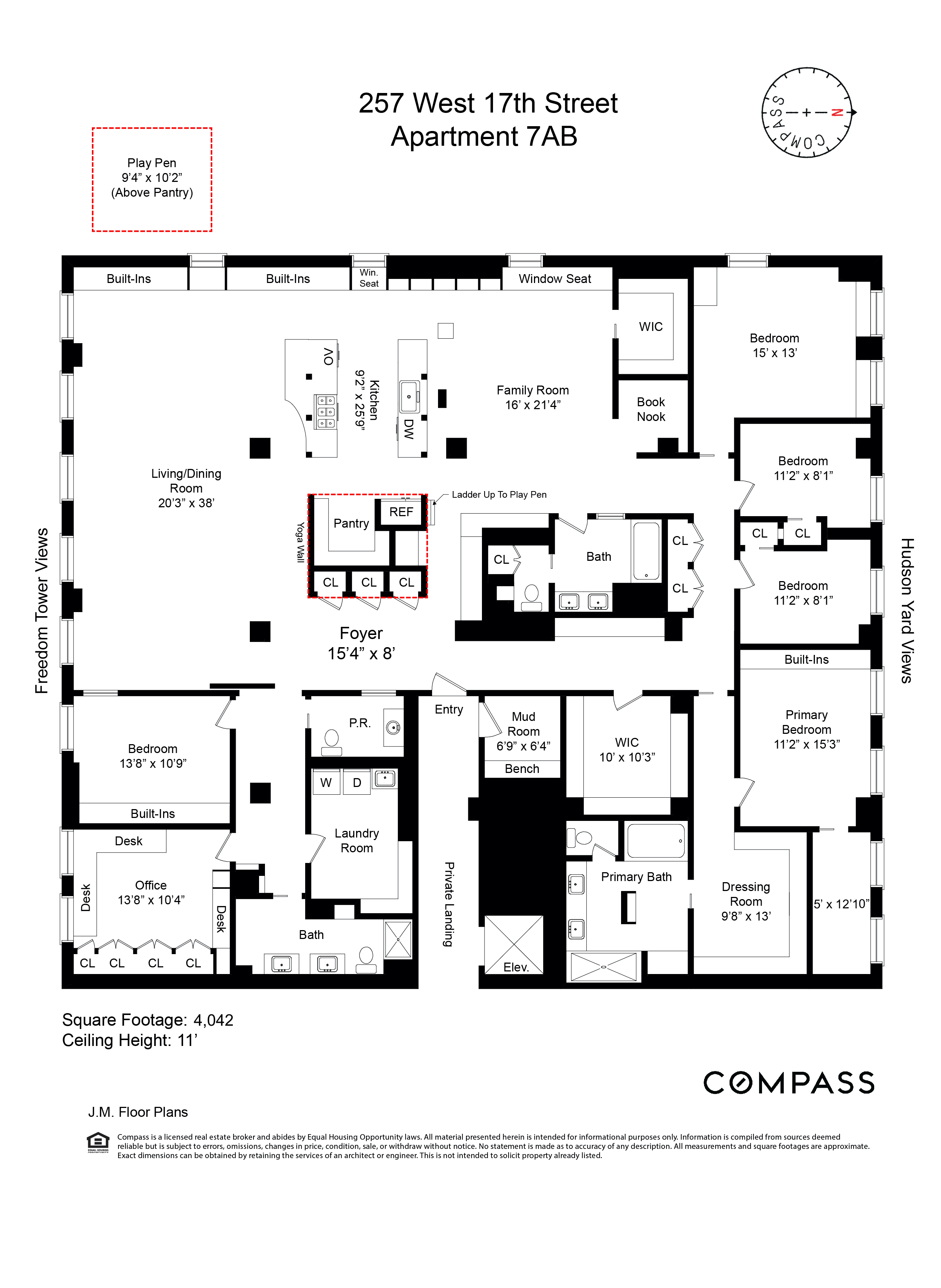 257 West 17th Street, Unit 7AB Manhattan, NY 10011 - Photo 21 of 21 a black and white photo of a picture of a room