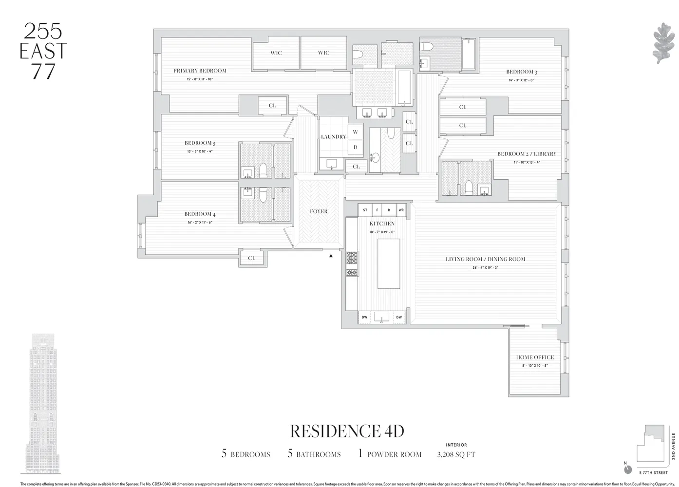 $7,400,000 | 255 East 77th Street, Unit 4D | Upper East Side