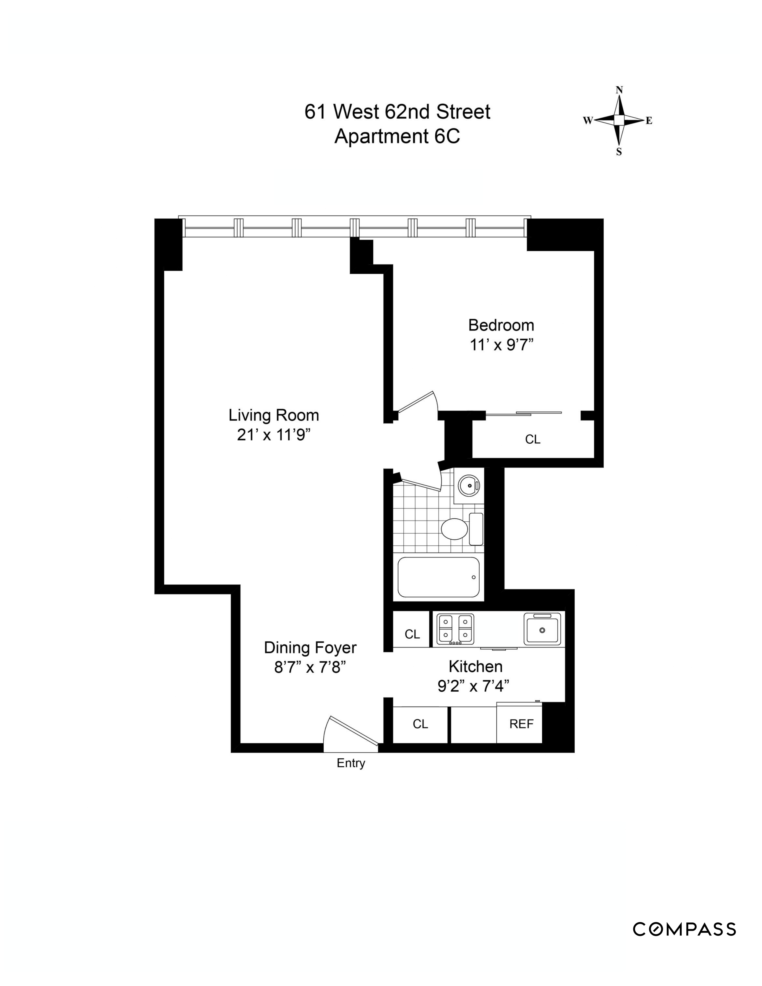 61 West 62nd Street, Unit 6C Manhattan, NY 10023 - Photo 6 of 6