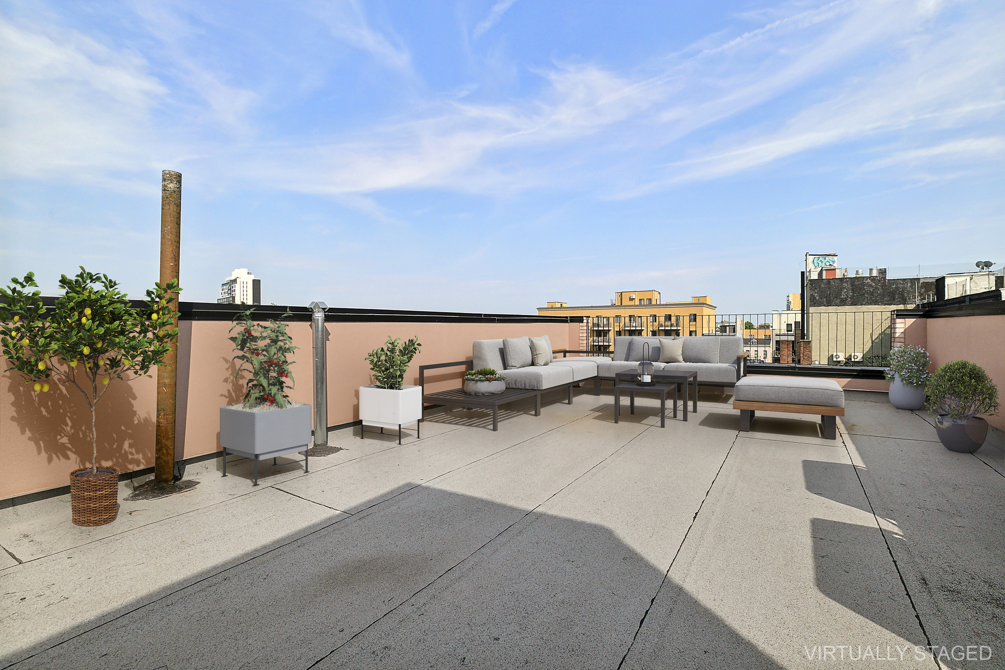 483 Hart Street, Unit 2 Brooklyn, NY 11221 - Photo 15 of 17 a view of a terrace with sitting area