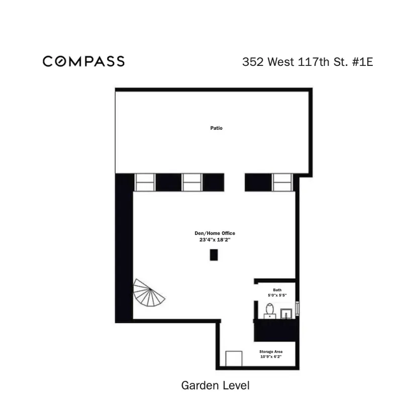 $1,250,000 | 352 West 117th Street, Unit 1E | Harlem