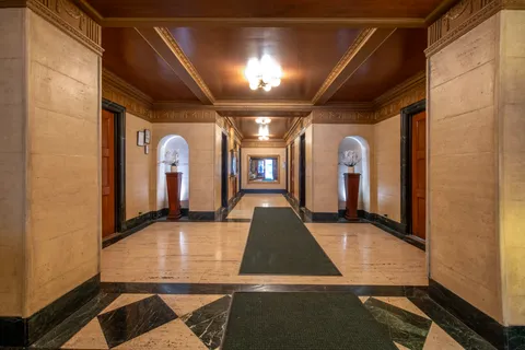 a view of lobby with furniture