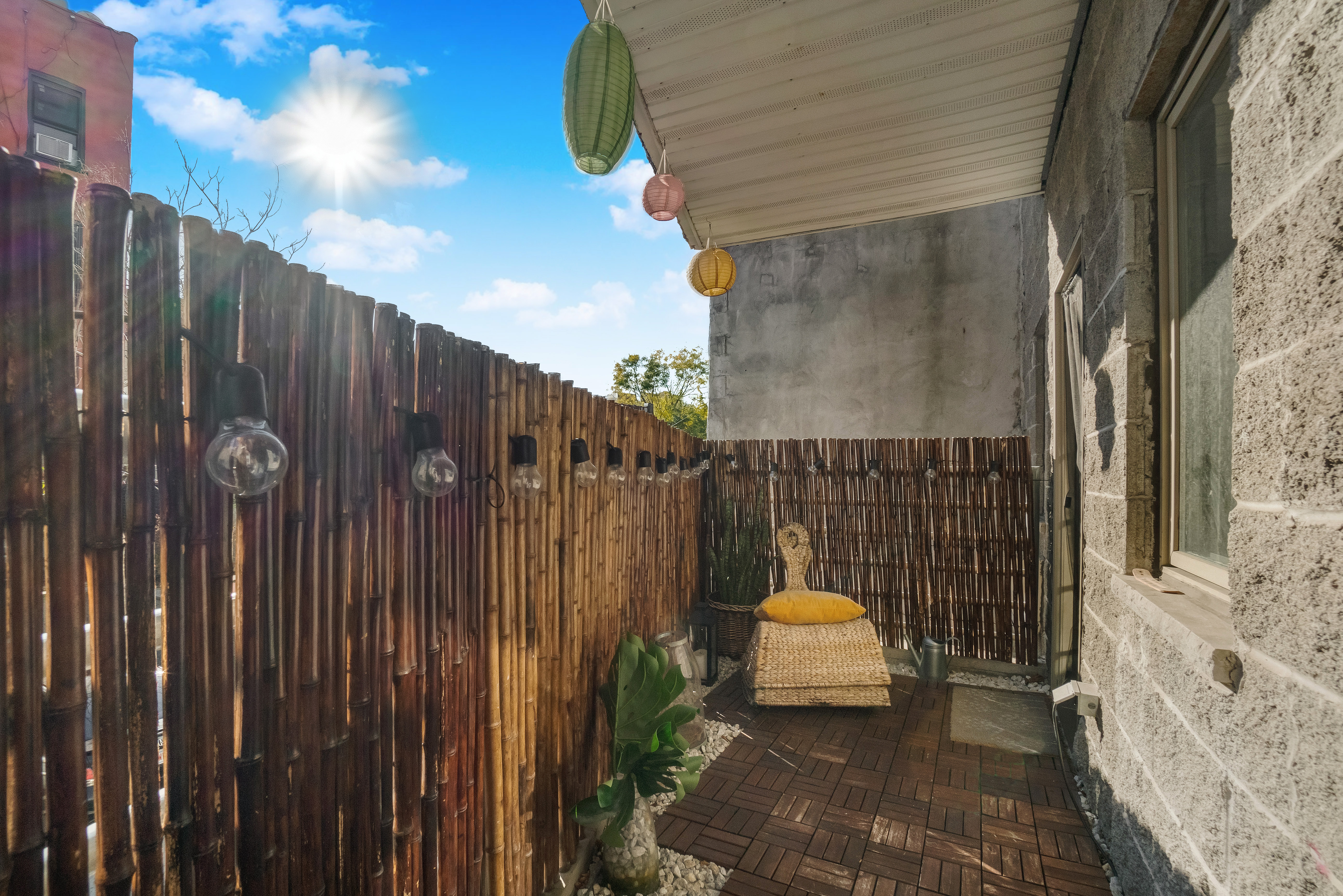 1570 Prospect Place, Unit 3 Brooklyn, NY 11233 - Photo 2 of 10 a view of a balcony with chairs