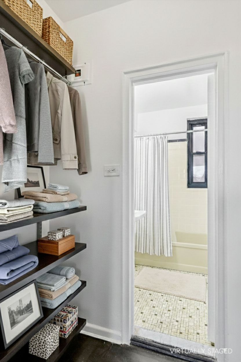 70 Park Terrace West, Unit E74 Manhattan, NY 10034 - Photo 15 of 27 a view of walk in closet with clothes and shoes