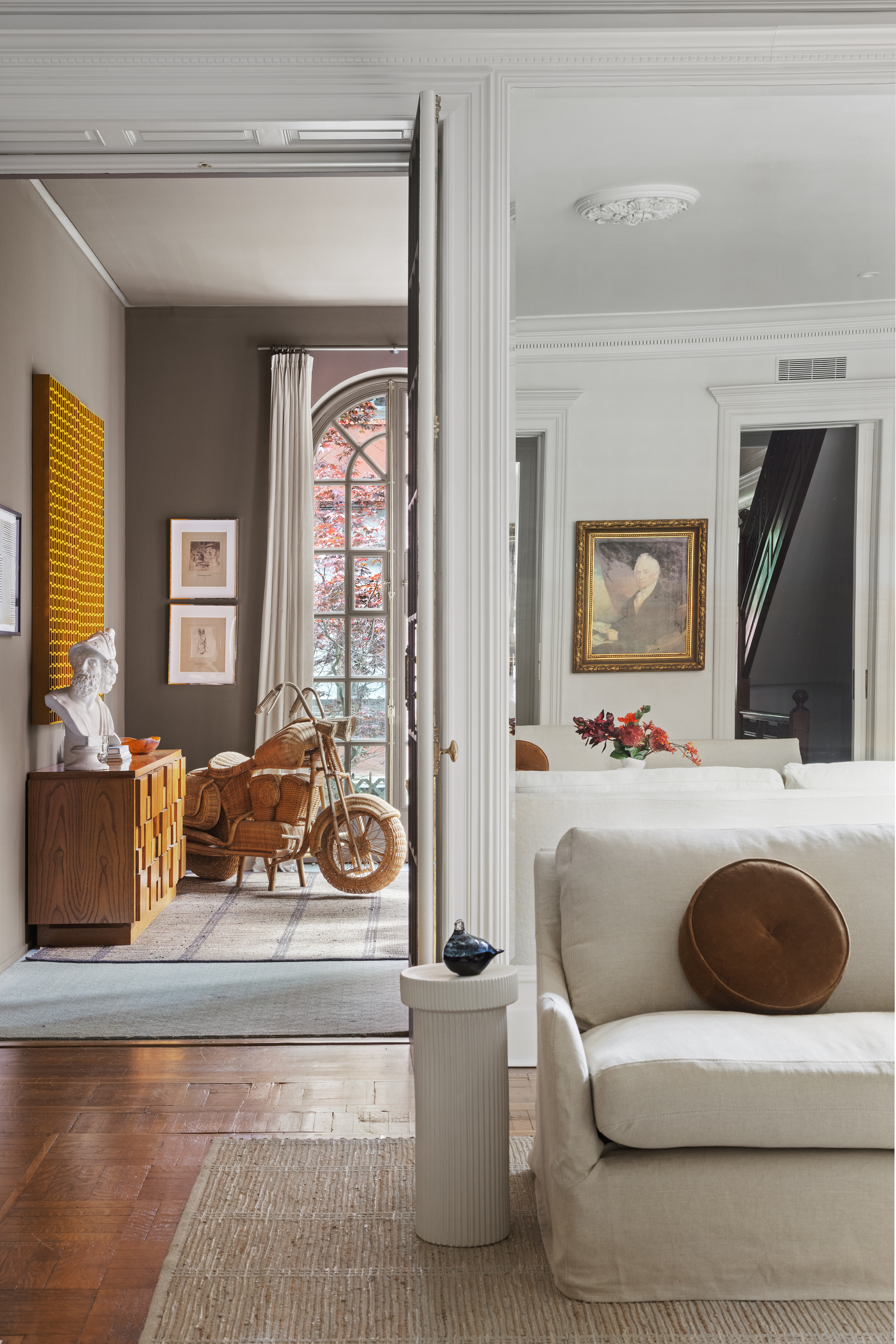 37 West 70th Street Manhattan, NY 10023 - Photo 12 of 41 a living room with a couch and a sink