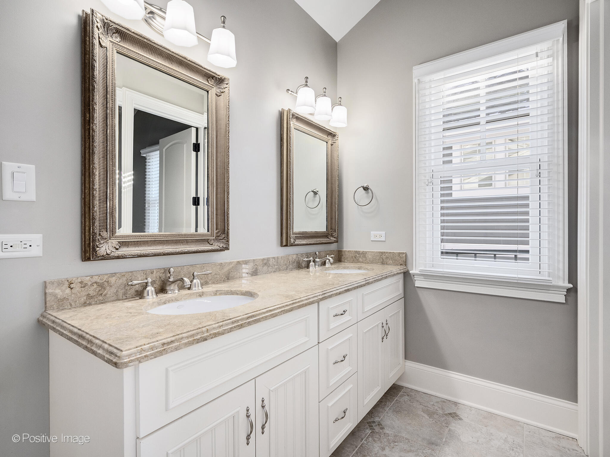 17 South Bruner Street Hinsdale, IL 60521 - Photo 25 of 42 a bathroom with a sink double vanity and a mirror