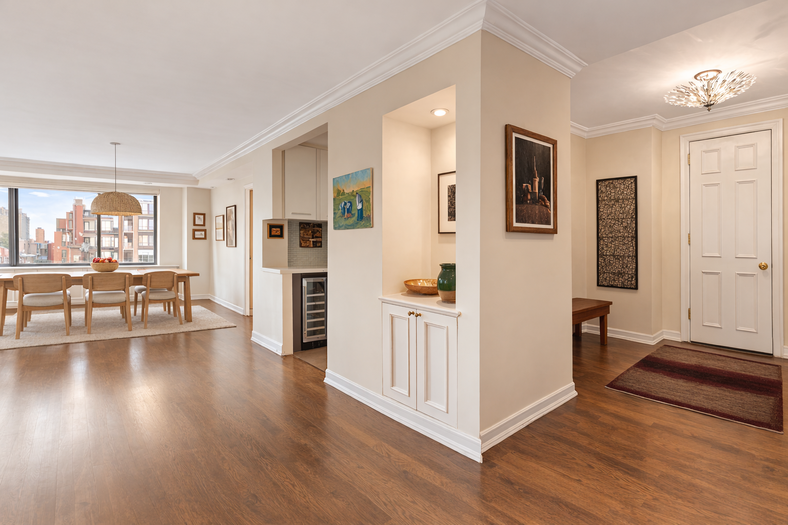 1441 3rd Avenue, Unit 14AB Manhattan, NY 10028 - Photo 2 of 16 a view of a livingroom with furniture hardwood floor and a living room