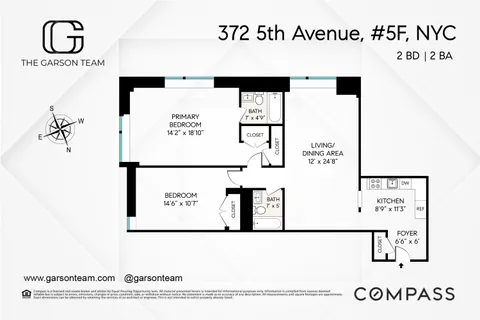 $1,300,000 | 372 5th Avenue, Unit 5F | Midtown South
