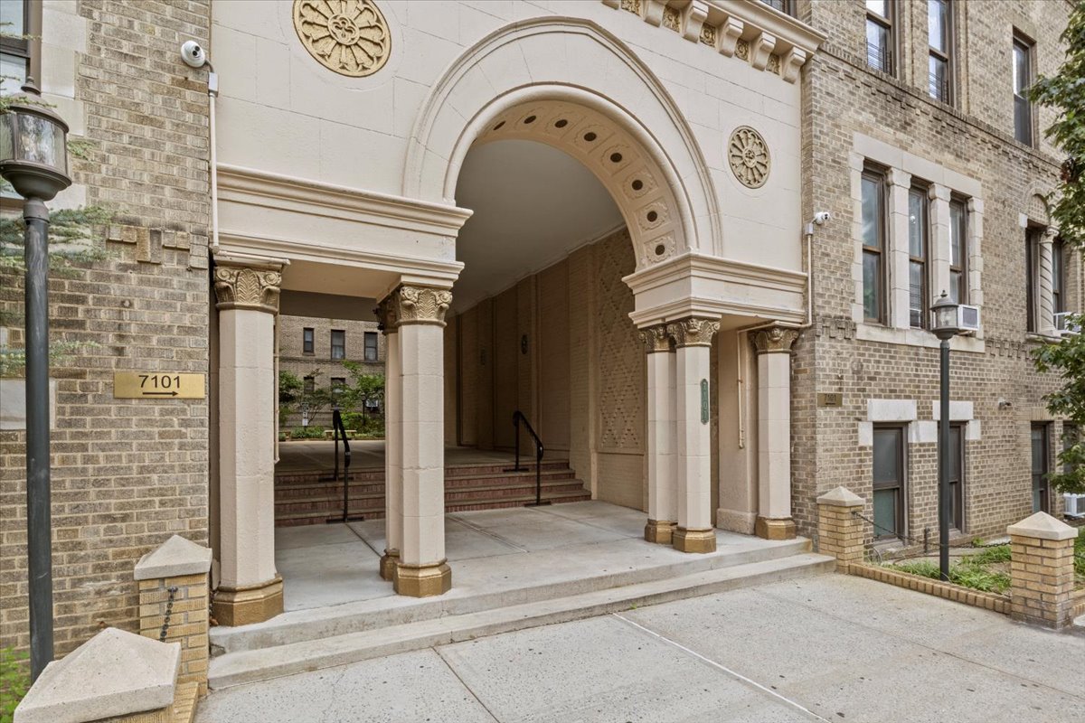 7101 Colonial Road, Unit R3E Brooklyn, NY 11209 - Photo 16 of 19 a front view of a building with entryway