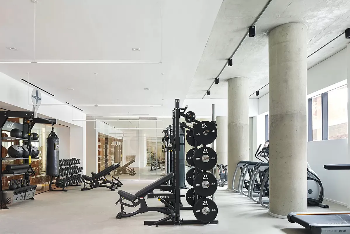 98 Front Street, Unit PH Brooklyn, NY 11201 - Photo 21 of 26 a view of a room with gym equipment