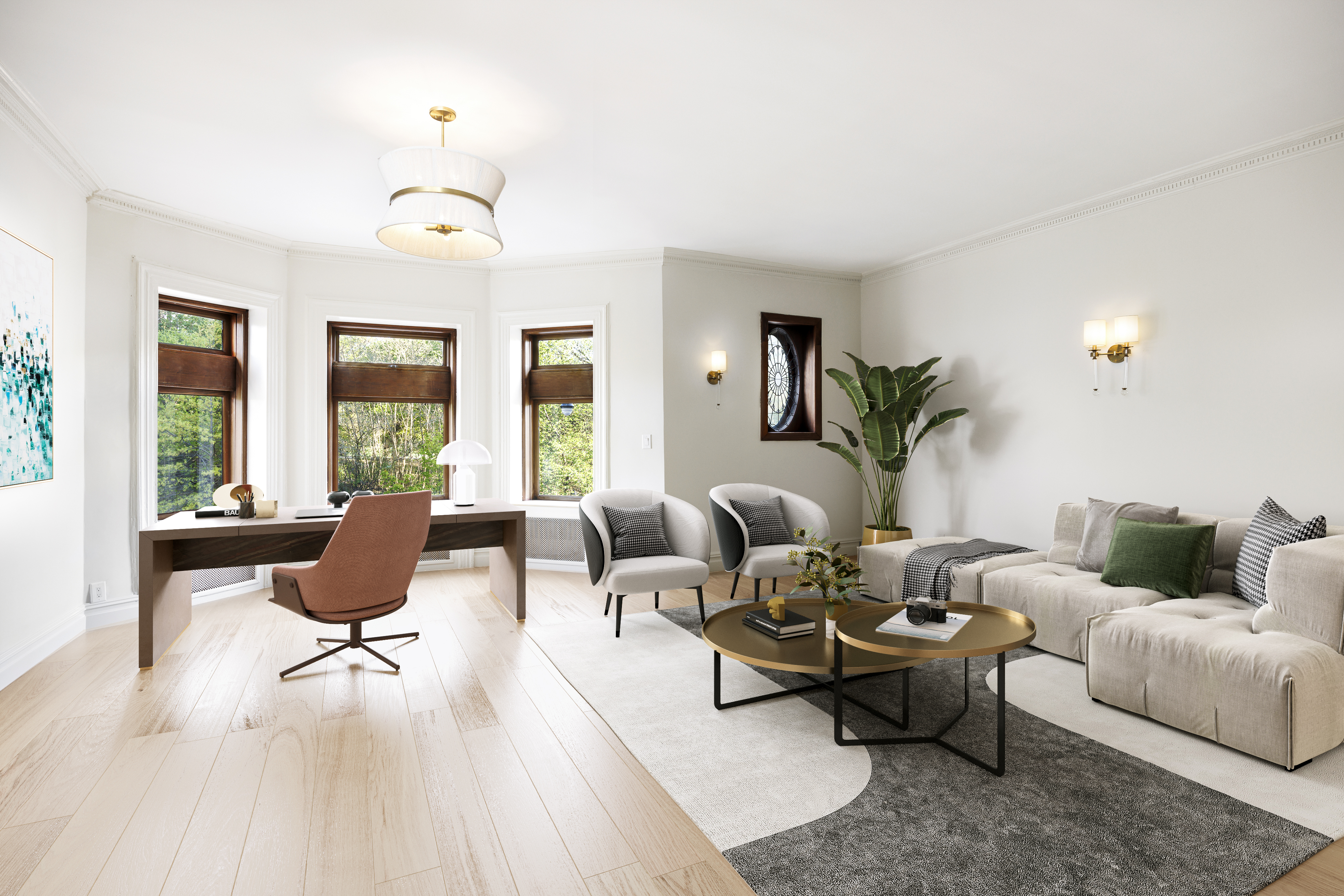 32 Prospect Park West Brooklyn, NY 11215 - Photo 11 of 21 a living room with furniture and wooden floor