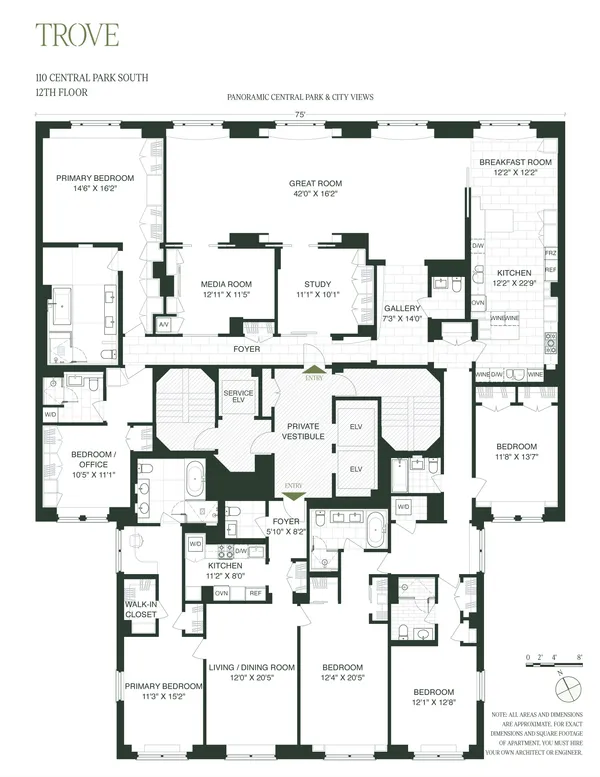 $11,500,000 | 110 Central Park South, Unit 12ABC | Central Park South