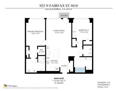 $960,000 | 925 North Fairfax Street, Unit 610, Alexandria, VA 22314
