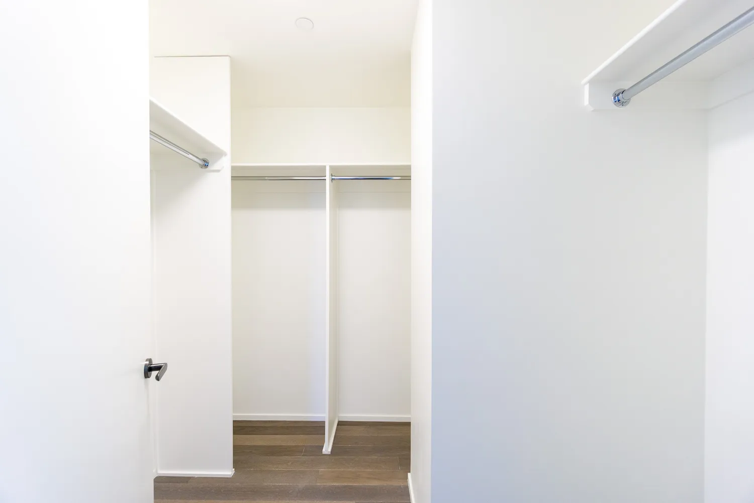 a view of small space with closet