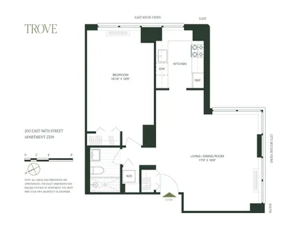 $1,195,000 | 200 East 94th Street, Unit 2309 | Upper East Side