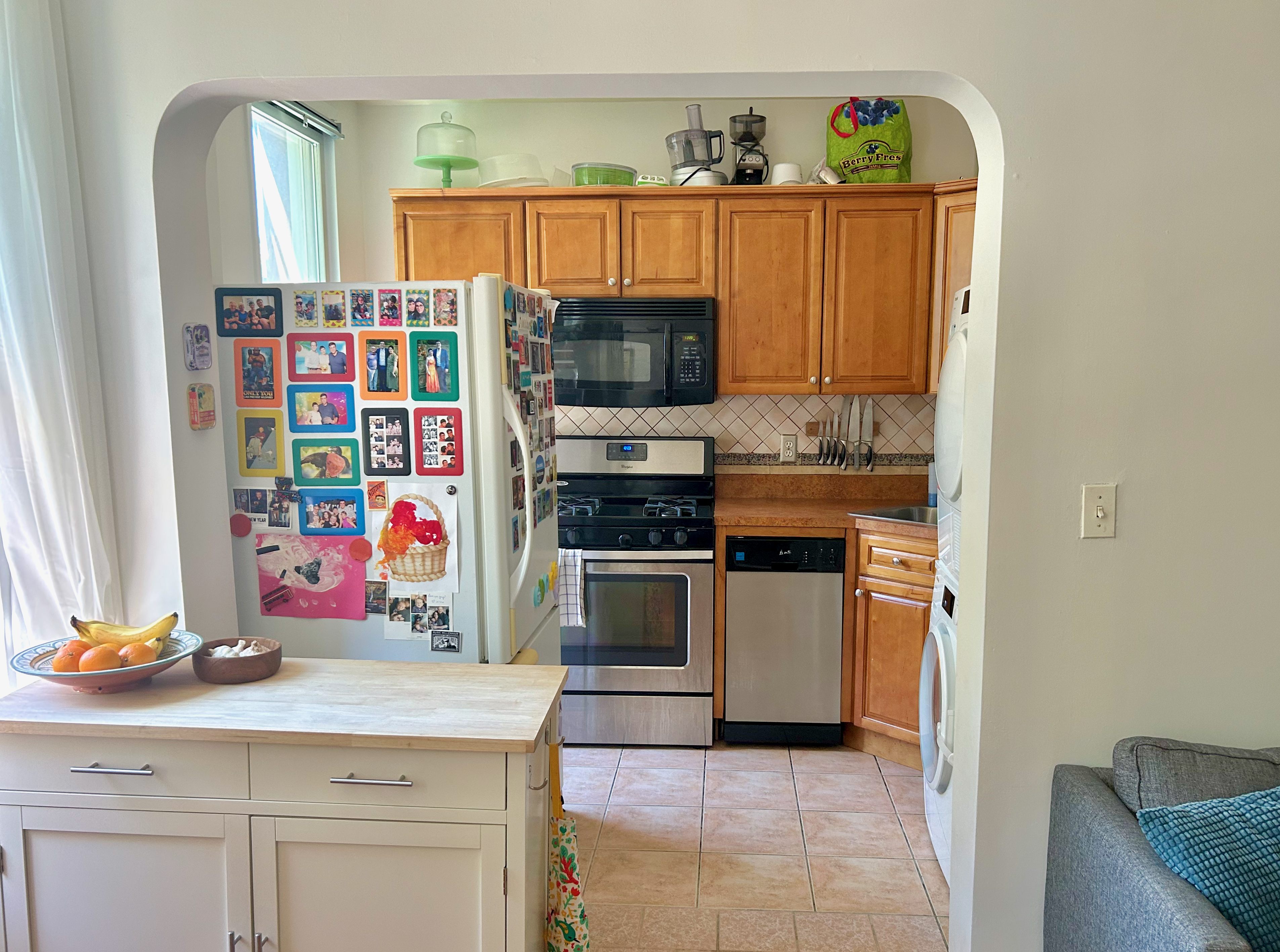 250 19th Street, Unit 2 Brooklyn, NY 11215 - Photo 5 of 18 a kitchen with stainless steel appliances a stove and a microwave