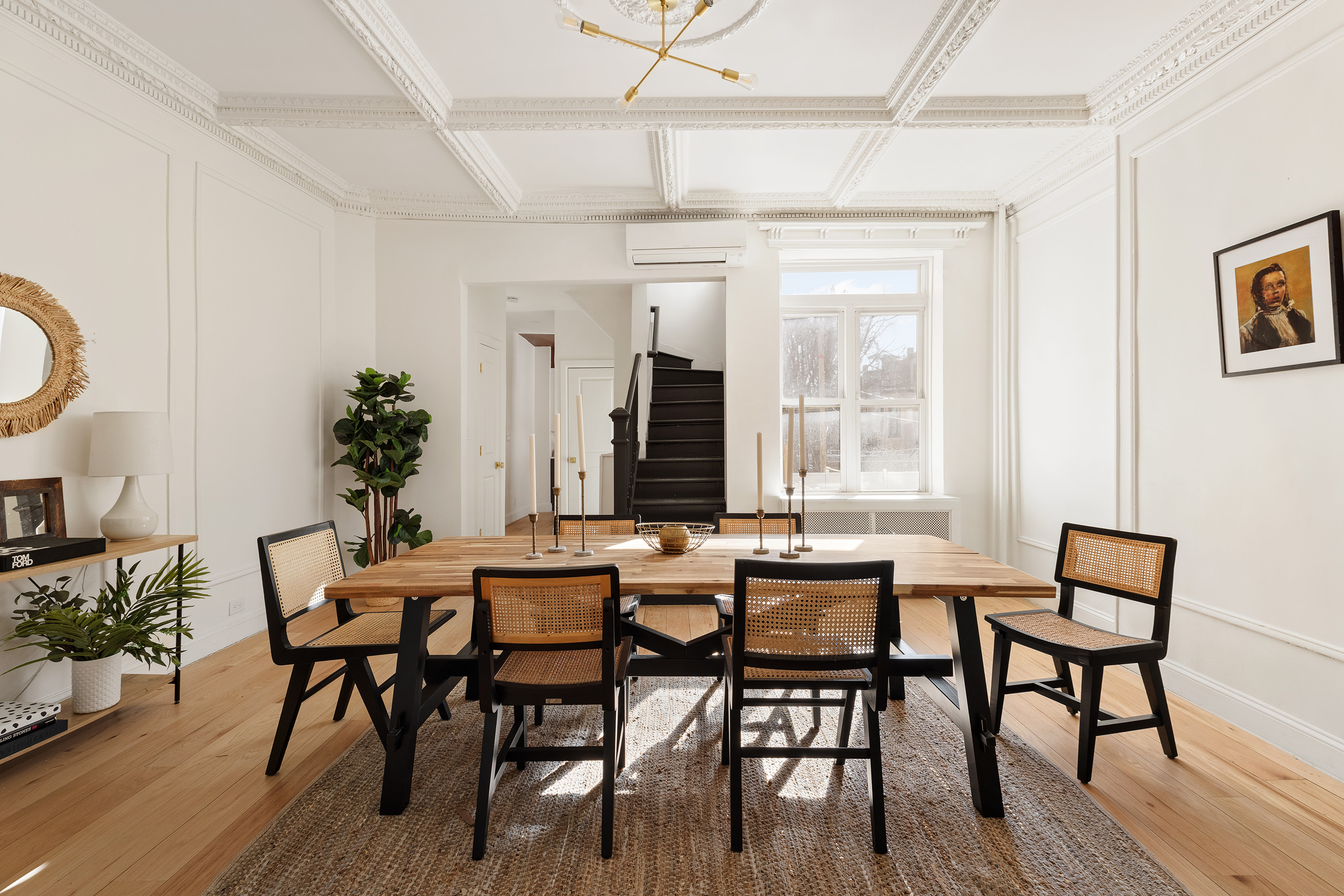 259 New York Avenue Brooklyn, NY 11216 - Photo 9 of 25 a view of a dining room with furniture window and wooden floor