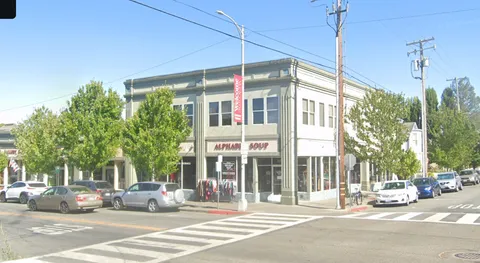 an aerial view of a city with lots of residential buildings
