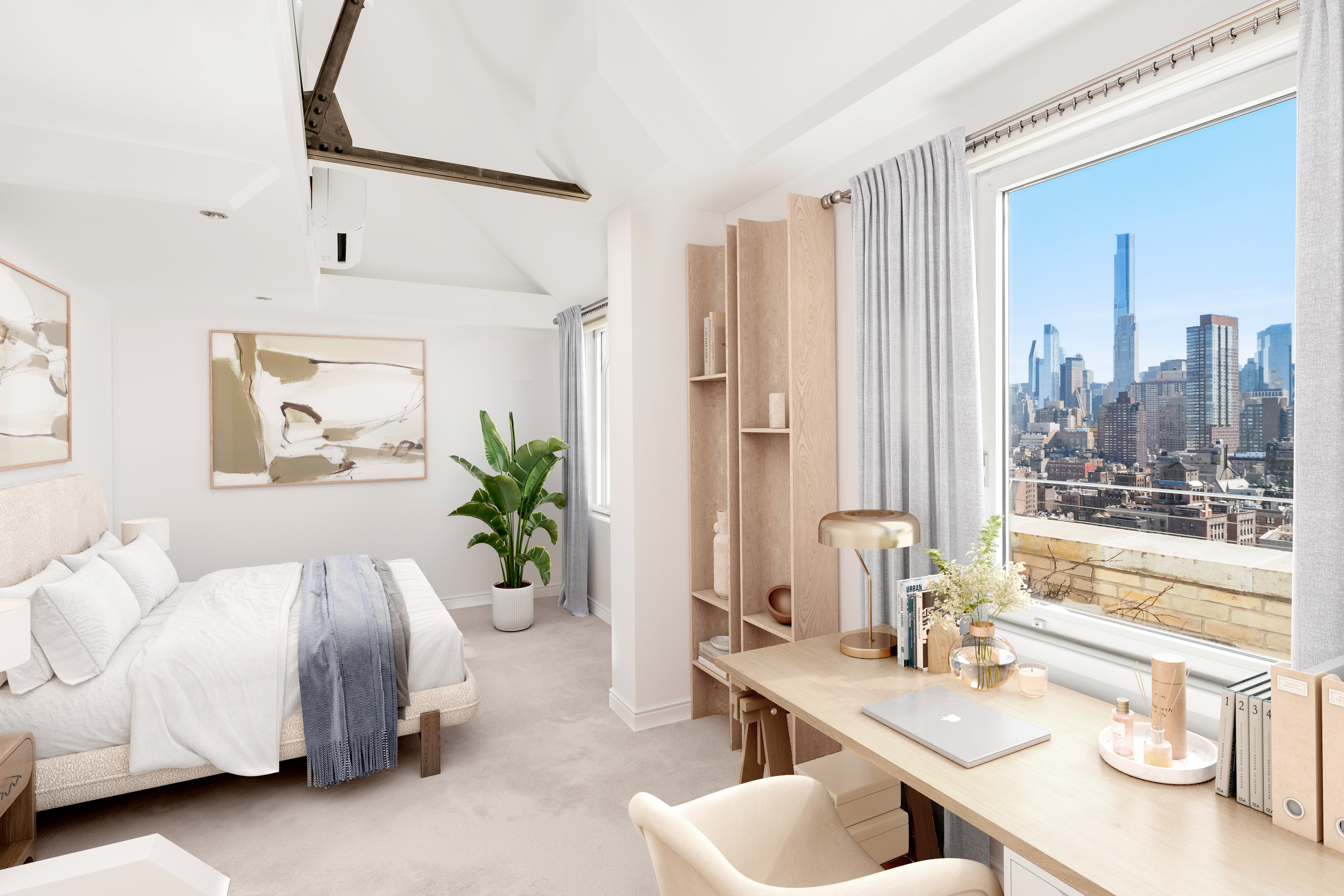 2166 Broadway, Unit PH Manhattan, NY 10024 - Photo 15 of 37 a living room with furniture and a large window