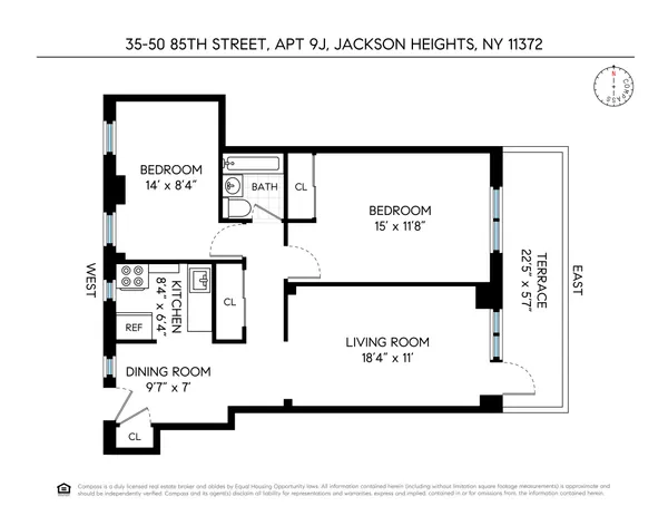 $410,000 | 35-50 85th Street, Unit 9J | Jackson Heights