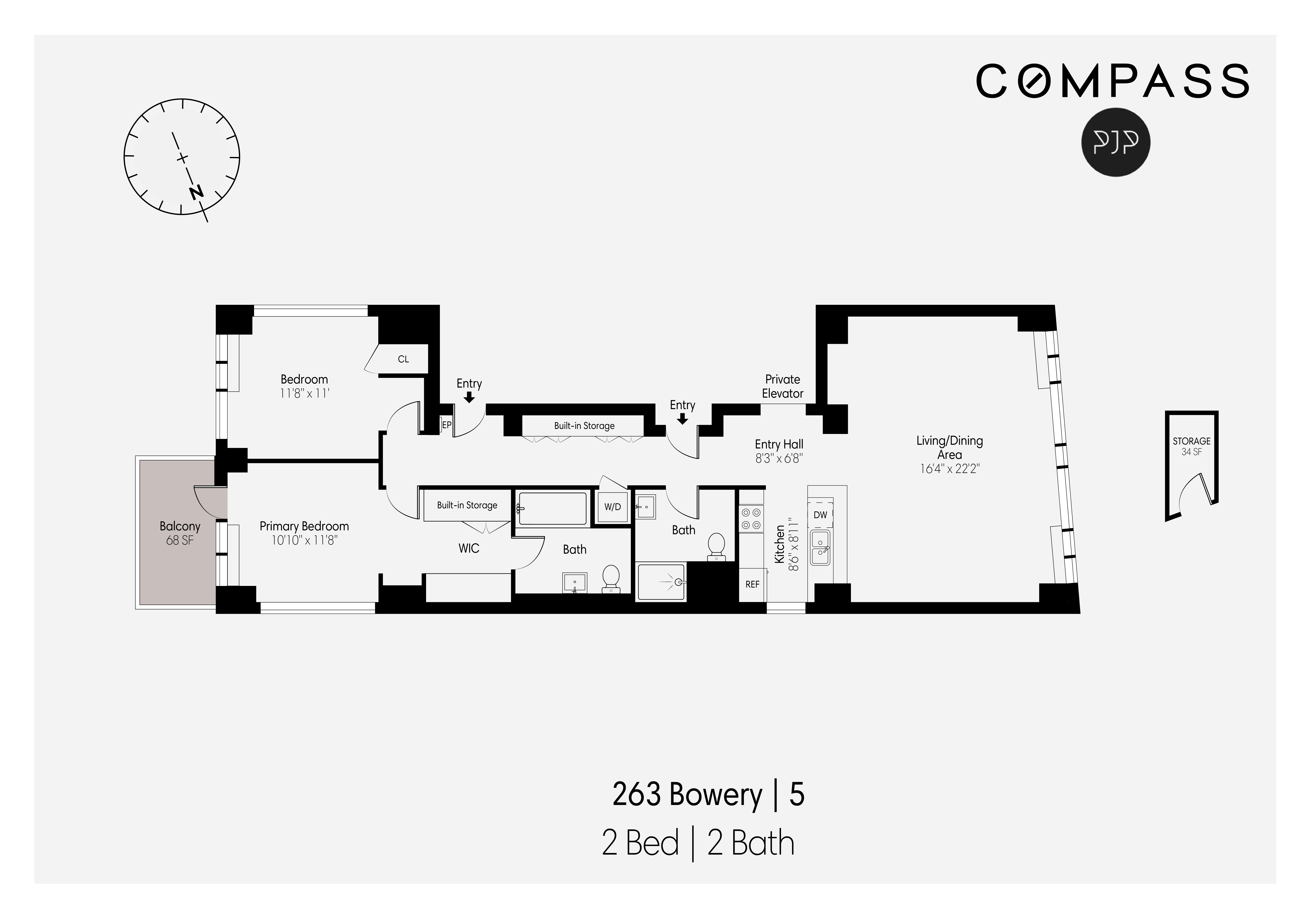 263 Bowery, Unit 5 Manhattan, NY 10002 - Photo 12 of 12 a picture of a cabinet