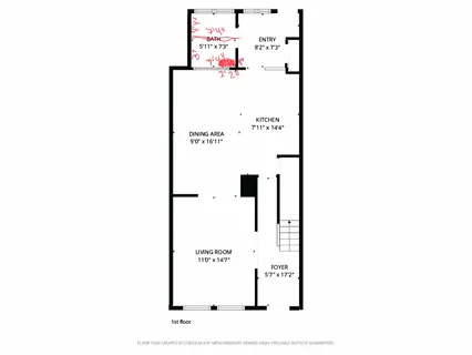 a picture of a bench in a white wall