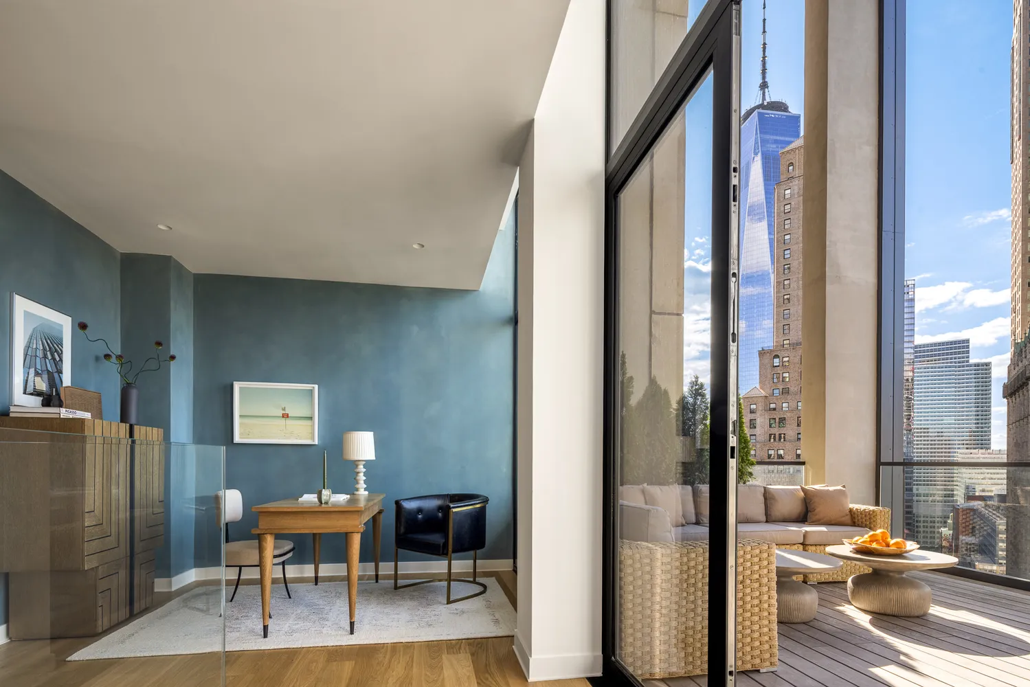 a view of a livingroom with furniture and window