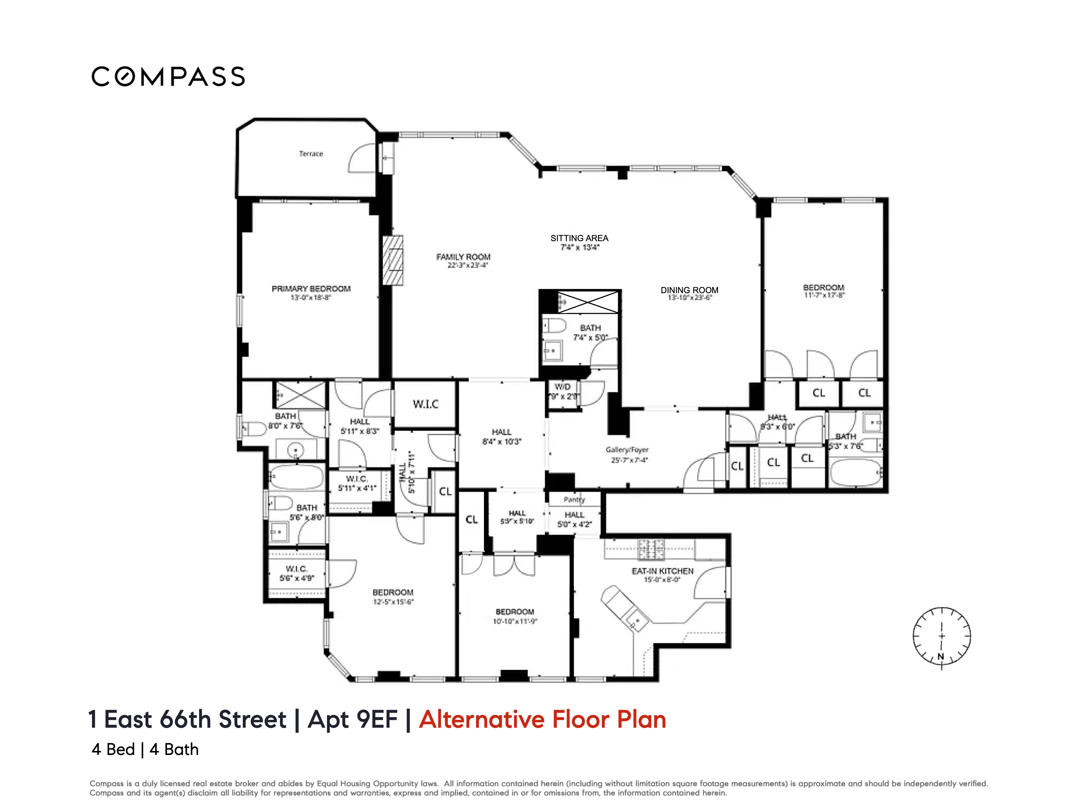 1 East 66th Street, Unit 9EF Manhattan, NY 10065 - Photo 19 of 19 a picture of a black and white wall