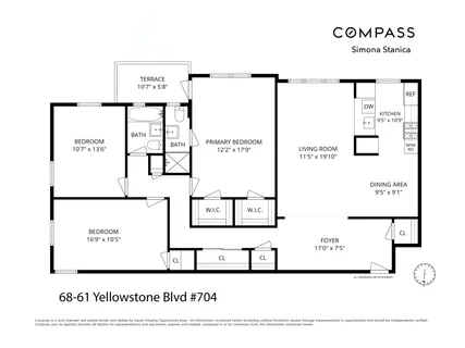 $995,000 | 68-61 Yellowstone Boulevard, Unit 704 | Forest Hills