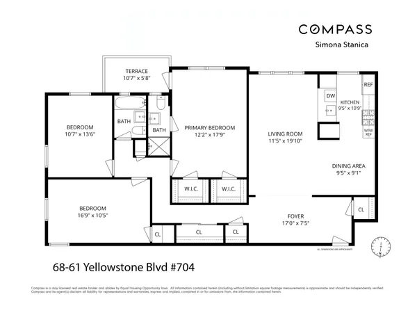 $995,000 | 68-61 Yellowstone Boulevard, Unit 704 | Forest Hills