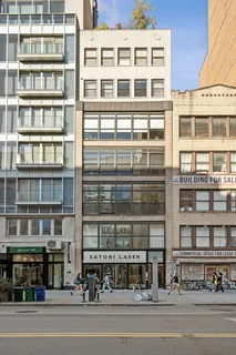 a building with a view of a street