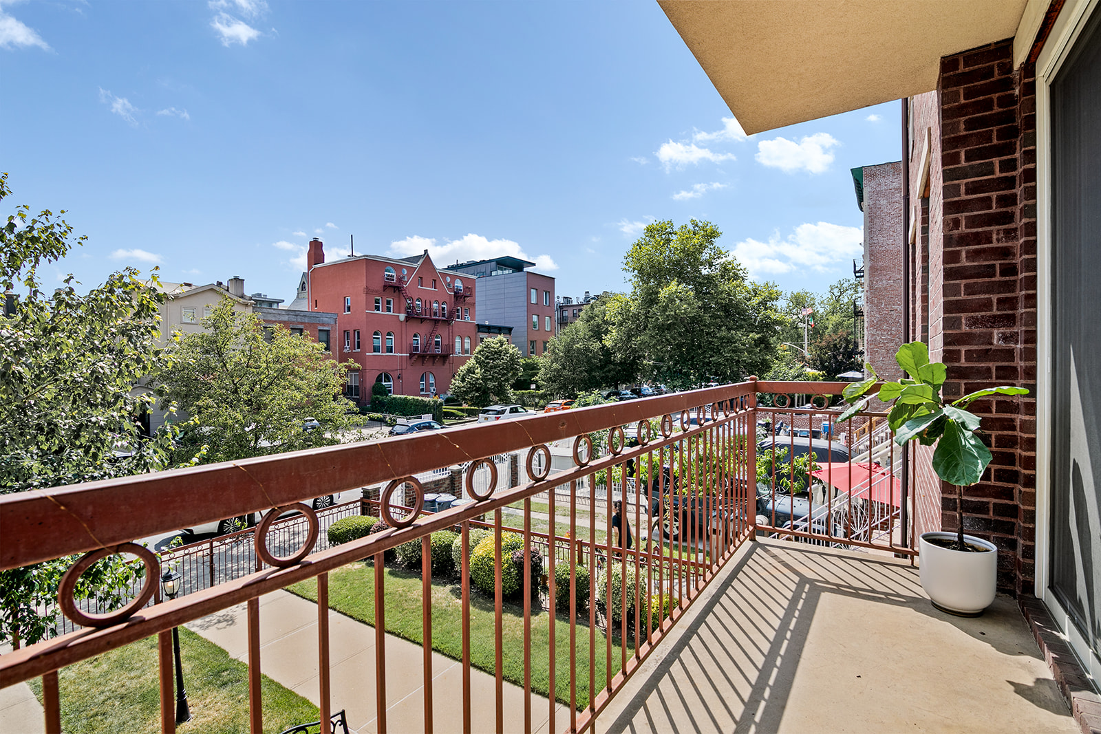 127 4th Place, Unit 2A Brooklyn, NY 11231 - Photo 4 of 6 a view of a balcony with potted plants