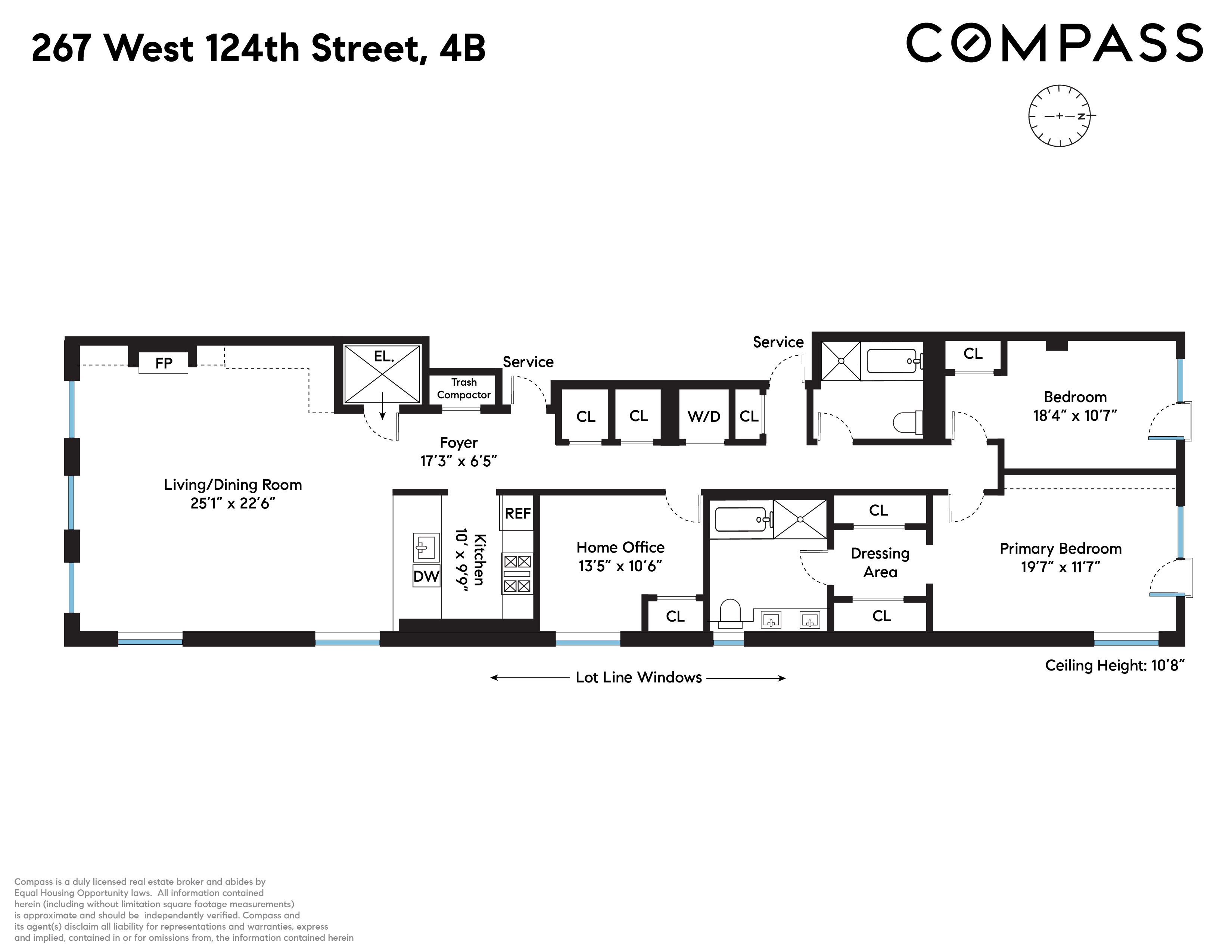 267 West 124th Street, Unit 4B Manhattan, NY 10027 - Photo 15 of 15 a black and white photo of a black and white photo