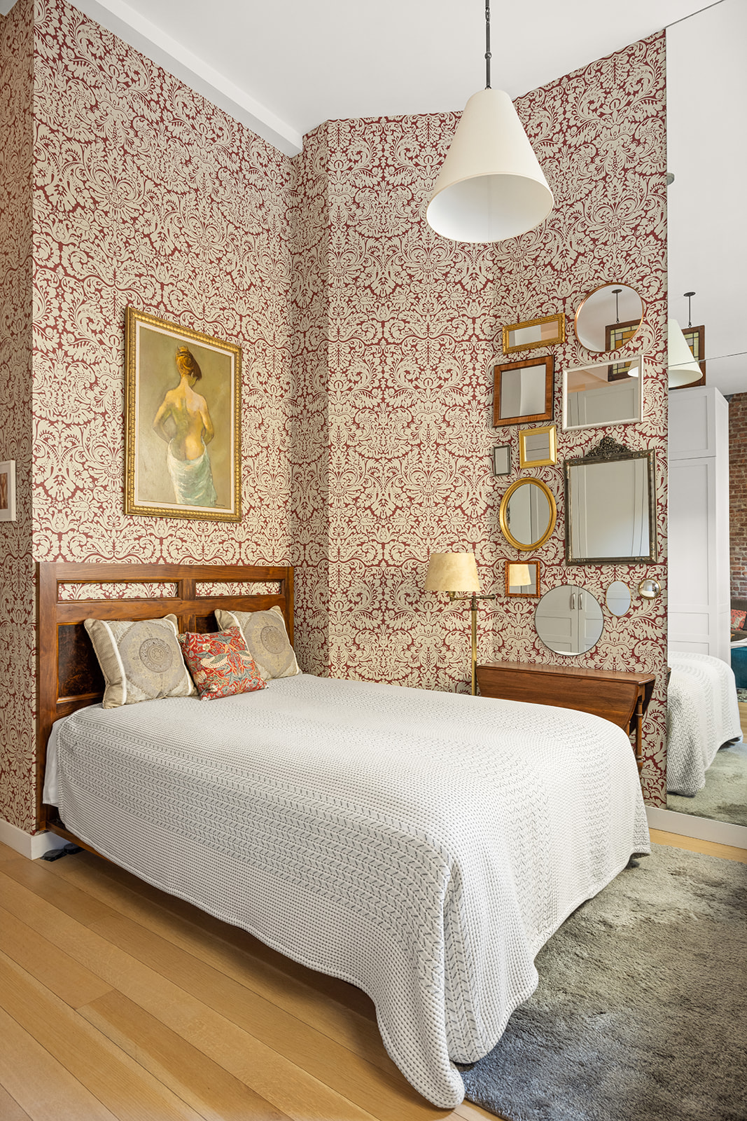 111 Hicks Street, Unit 4A Brooklyn, NY 11201 - Photo 7 of 11 a bedroom with a bed and wall painting