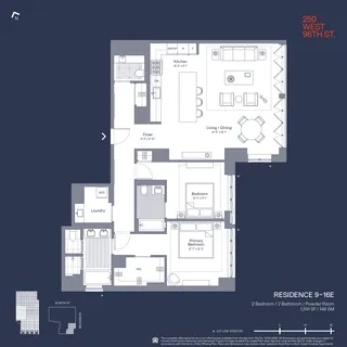 $3,275,000 | 250 West 96th Street, Unit 9E | Upper West Side