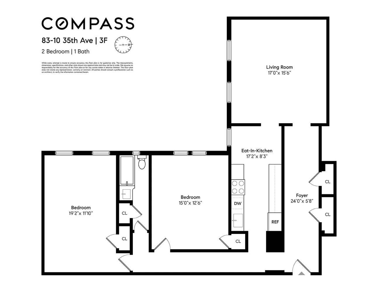 $730,000 | 83-10 35th Avenue, Unit 3F | Jackson Heights