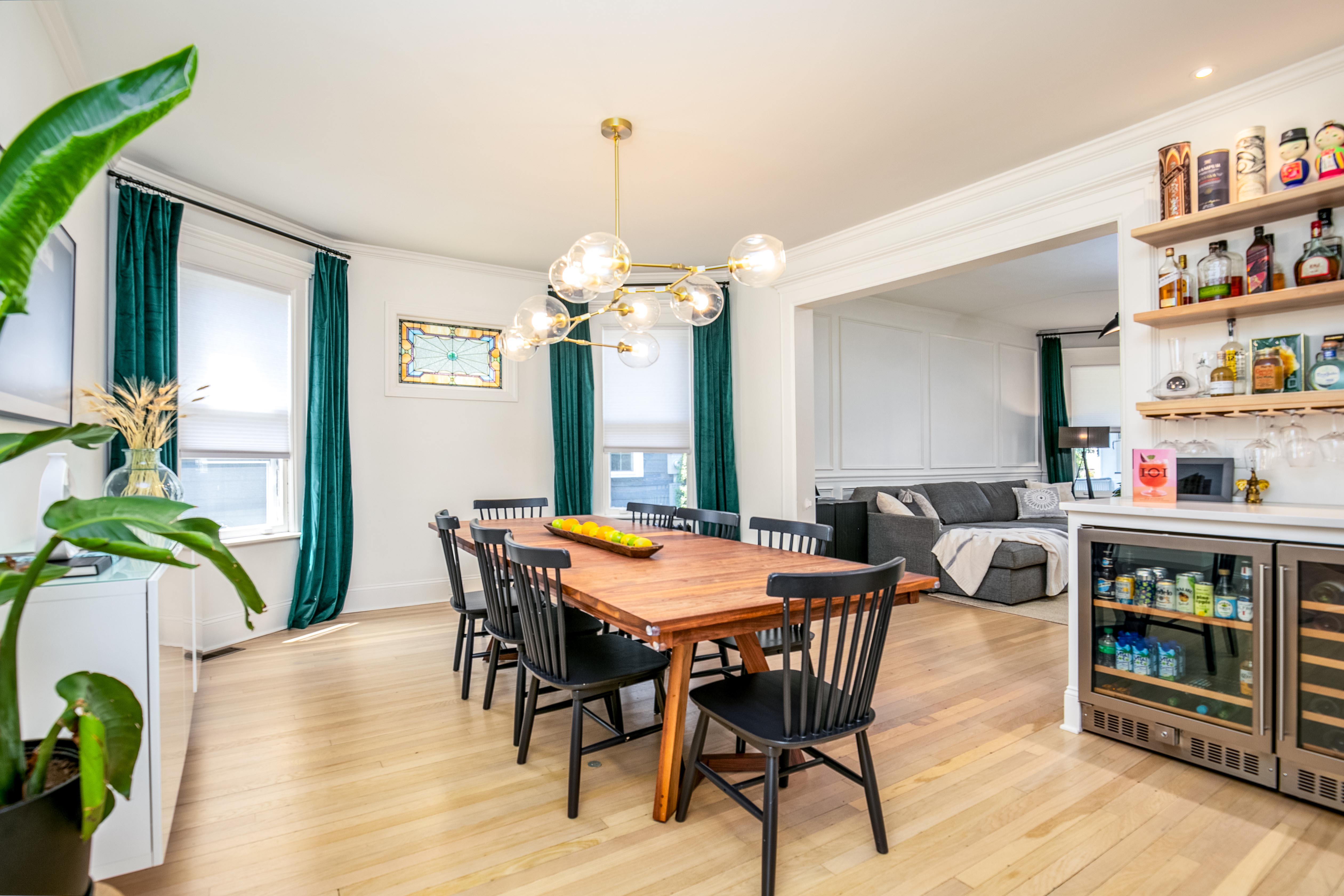 163 Ridge Road Rutherford, NJ 07070 - Photo 15 of 59 a view of a dining room with furniture window and wooden floor