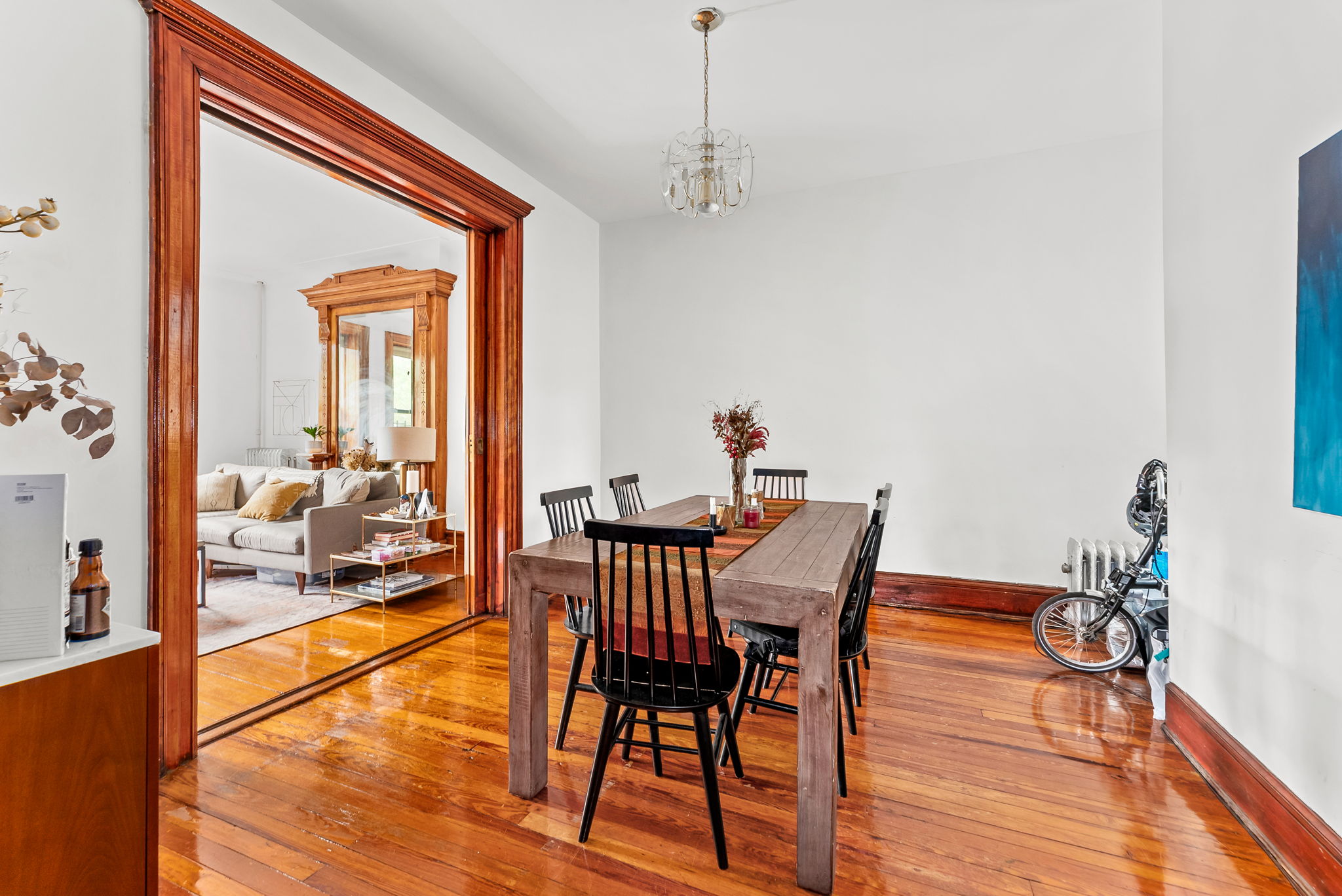 461 3rd Street, Unit 3L Brooklyn, NY 11215 - Photo 2 of 10 a view of a dining room with furniture and wooden floor
