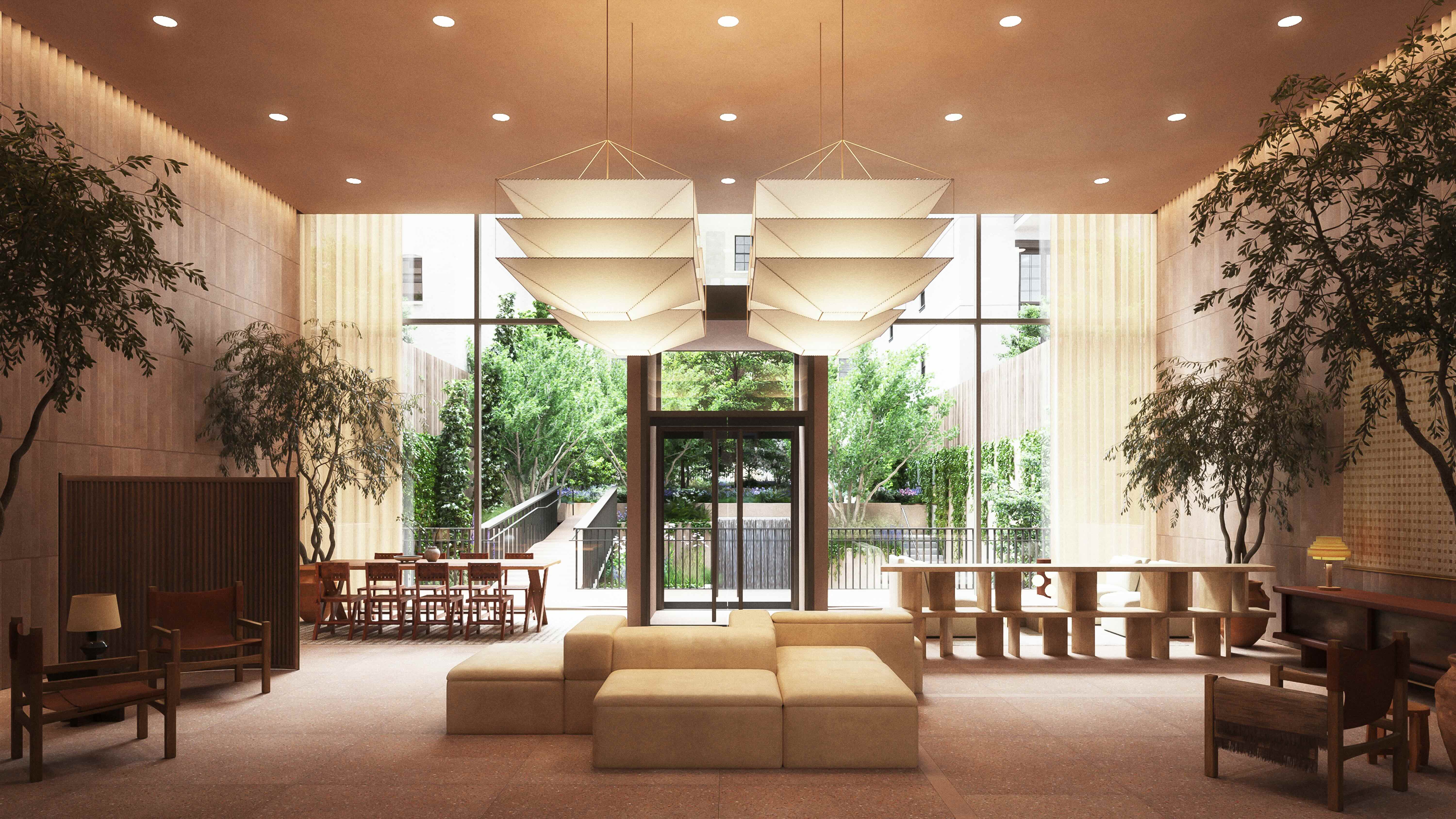 323 Bergen Street, Unit PH706E Brooklyn, NY 11217 - Photo 36 of 39 a lobby with furniture and a chandelier