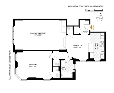 $539,000 | 140 Cabrini Boulevard, Unit 92 | Hudson Heights