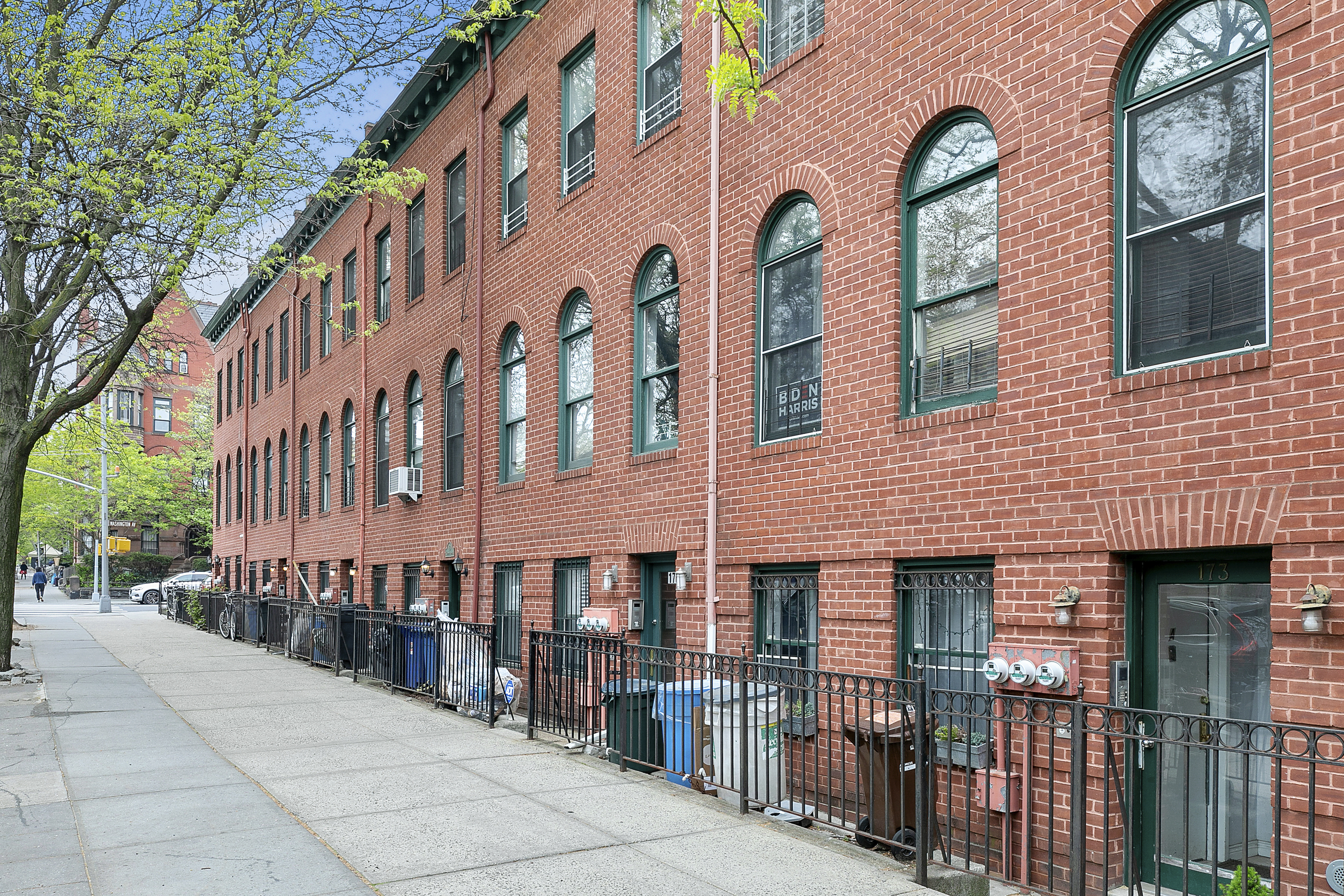173 Greene Avenue, Unit 2 Brooklyn, NY 11238 - Photo 8 of 12 a front view of a building with glass windows