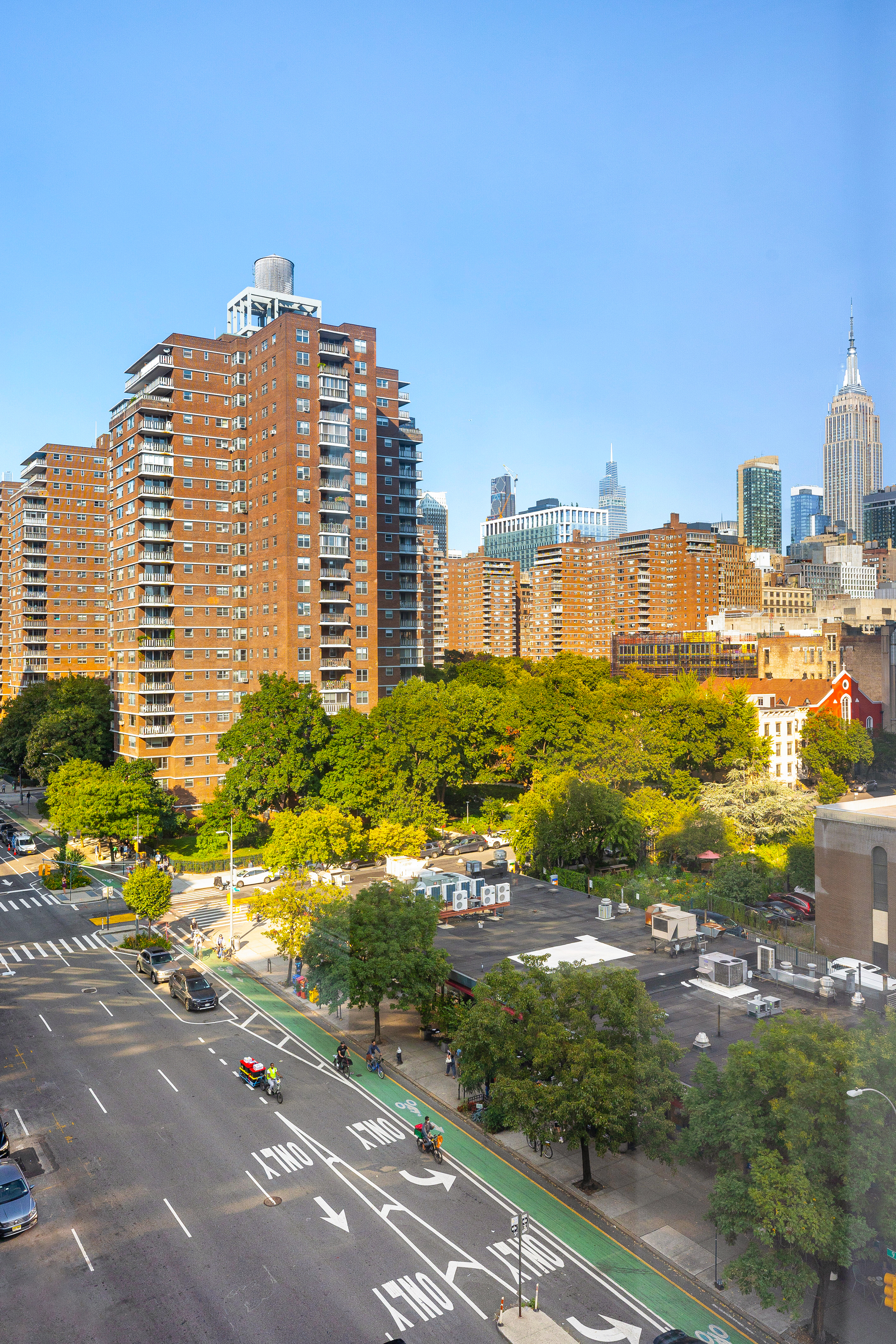 410 West 24th Street, Unit 8F Manhattan, NY 10011 - Photo 13 of 16 a view of a city with tall buildings