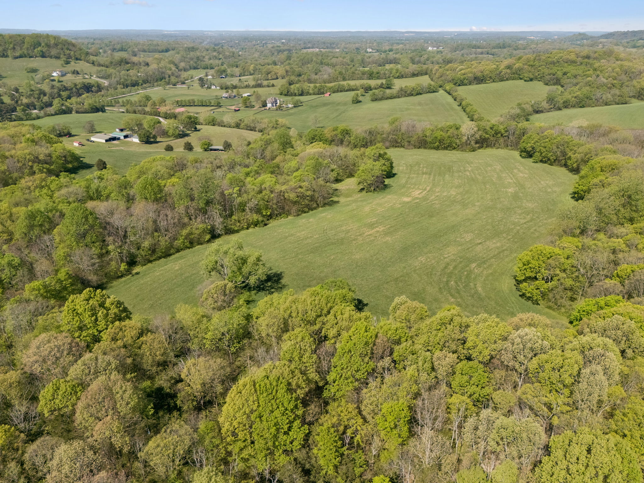 Undisclosed Address College Grove, TN 37046 - Photo 7 of 24 an aerial view of residential houses with outdoor space and trees