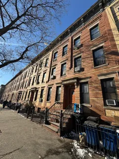 a front view of a building