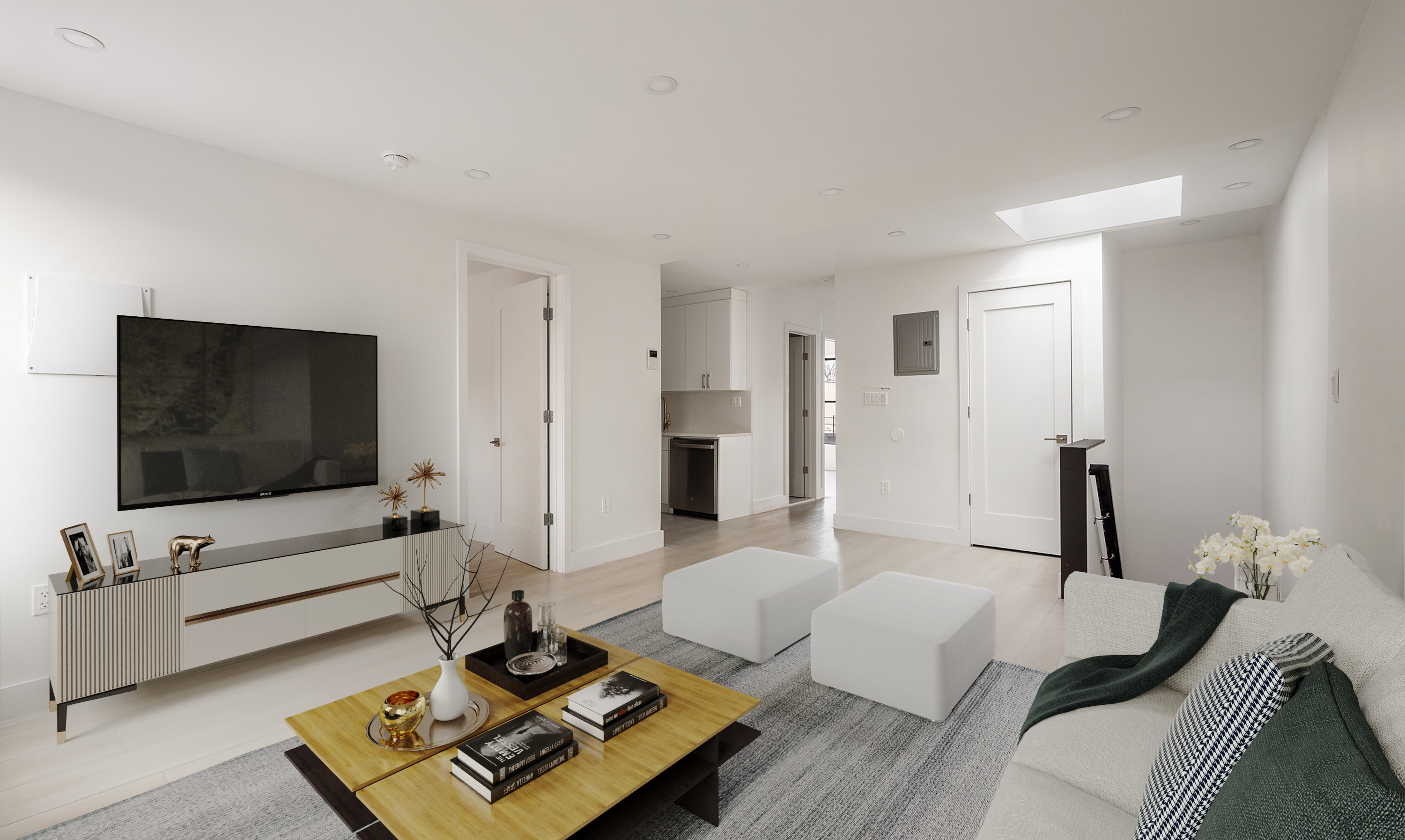 392 5th Avenue, Unit 3A Brooklyn, NY 11215 - Photo 3 of 9 a living room with furniture and a flat screen tv